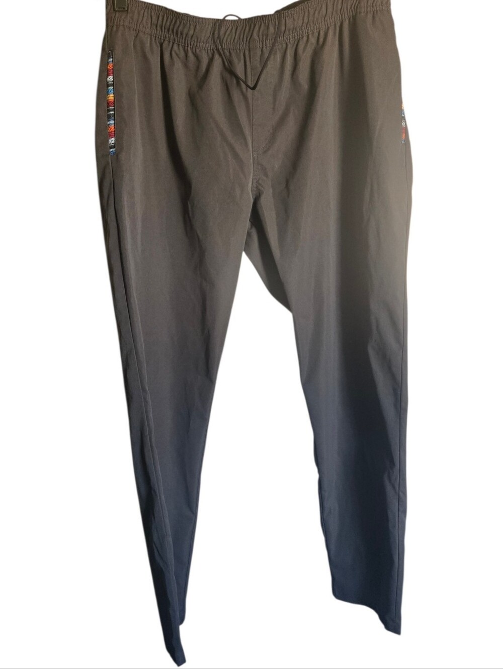 Wowie, Men's Black Elastic Waist Casual Pants